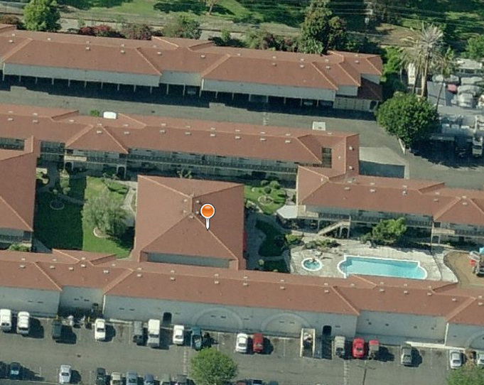 Costa Mesa Motor Inn exterior walkway waterproofing